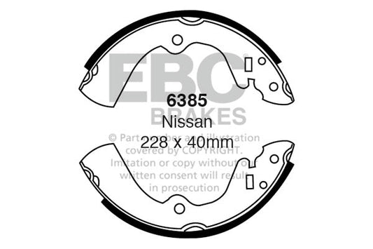 EBC Brake Shoe Replacement Set (6385)