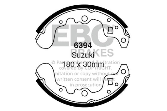 EBC Brake Shoe Replacement Set (6394)