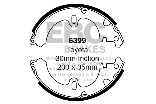 EBC Brake Shoe Replacement Set (6399)