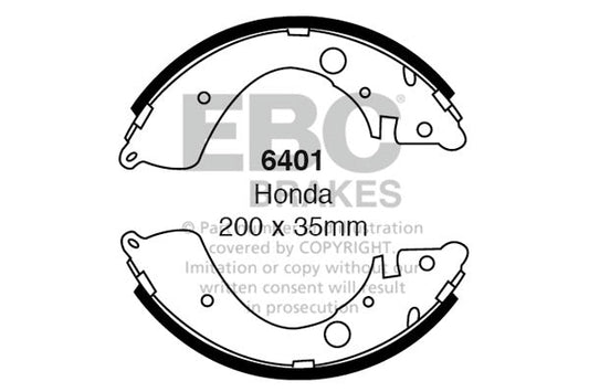 EBC Brake Shoe Replacement Set (6401)