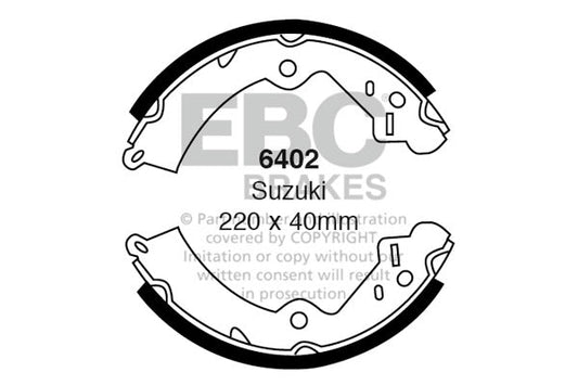 EBC Brake Shoe Replacement Set (6402)