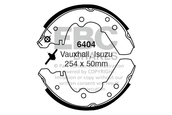 EBC Brake Shoe Replacement Set (6404)