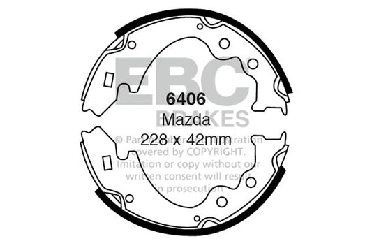 EBC Brake Shoe Replacement Set (6406)