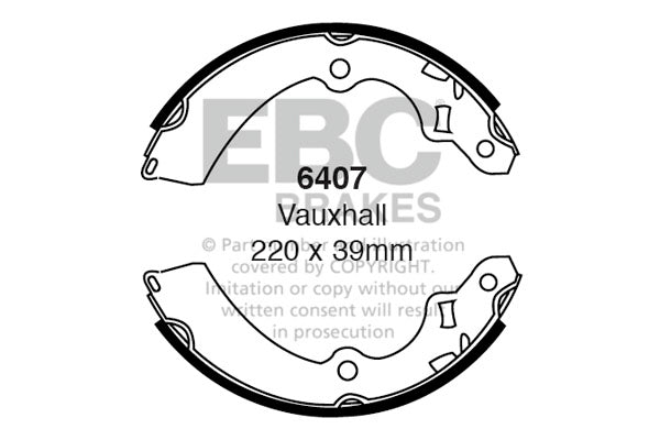 EBC Brake Shoe Replacement Set (6407)