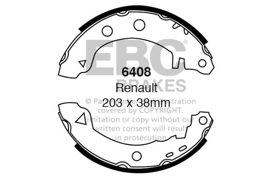 EBC Brake Shoe Replacement Set (6408)