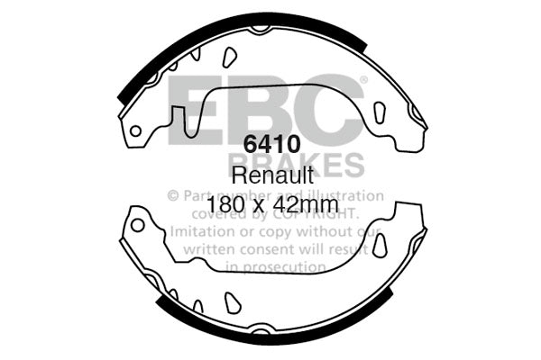 EBC Brake Shoe Replacement Set (6410)