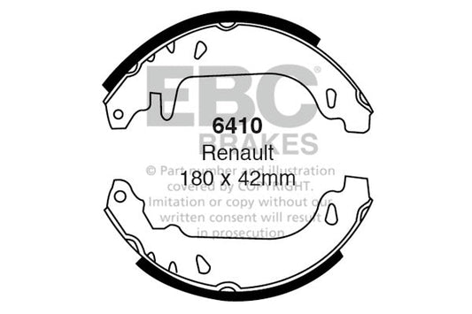 EBC Brake Shoe Replacement Set (6410)