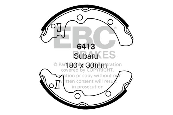 EBC Brake Shoe Replacement Set (6413)