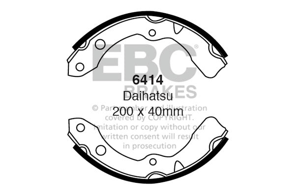 EBC Brake Shoe Replacement Set (6414)