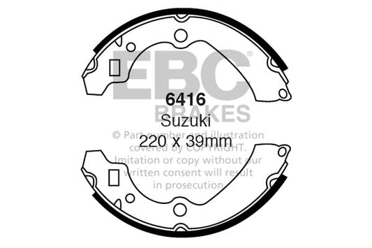 EBC Brake Shoe Replacement Set (6416)