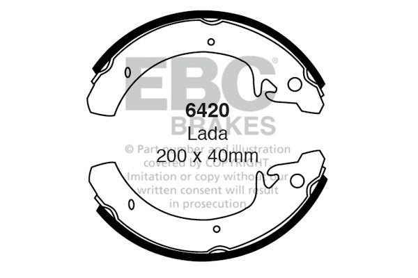 EBC Brake Shoe Replacement Set (6420)