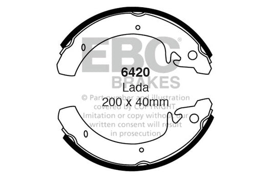 EBC Brake Shoe Replacement Set (6420)
