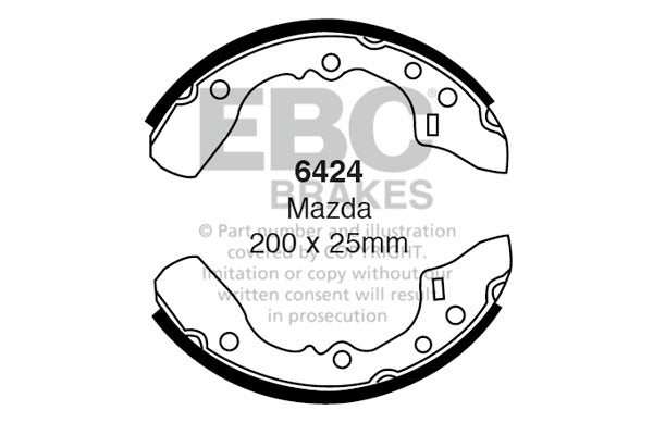 EBC Brake Shoe Replacement Set (6424)