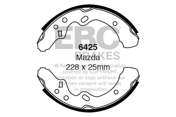 EBC Brake Shoe Replacement Set (6425)