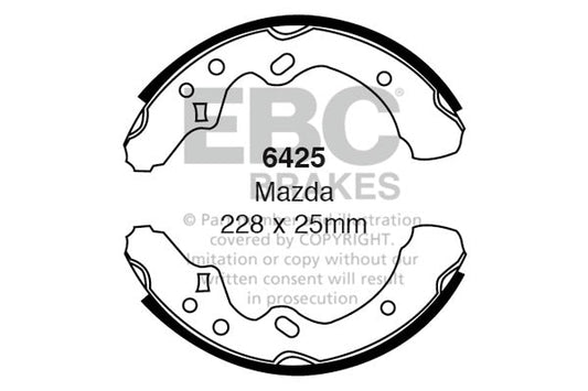 EBC Brake Shoe Replacement Set (6425)