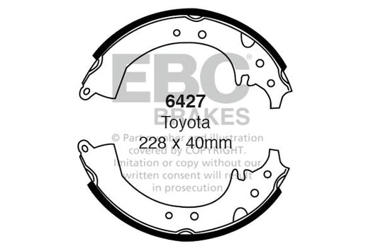 EBC Brake Shoe Replacement Set (6427)