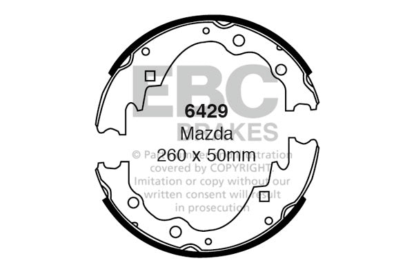 EBC Brake Shoe Replacement Set (6429)