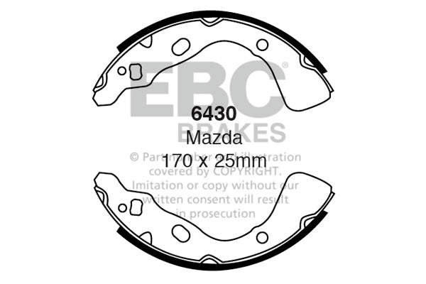 EBC Brake Shoe Replacement Set (6430)