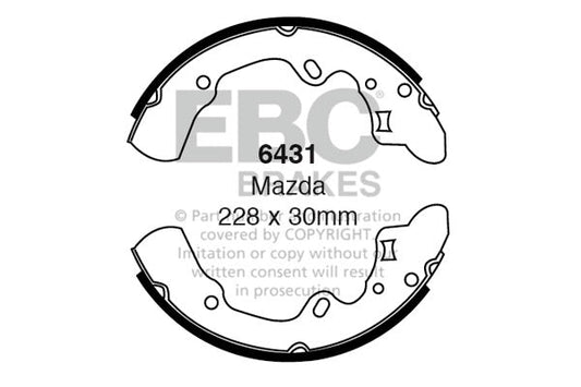 EBC Brake Shoe Replacement Set (6431)