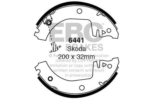 EBC Brake Shoe Replacement Set (6441)