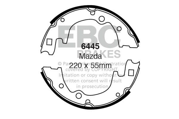 EBC Brake Shoe Replacement Set (6445)