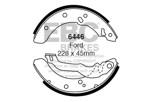 EBC Brake Shoe Replacement Set (6446)