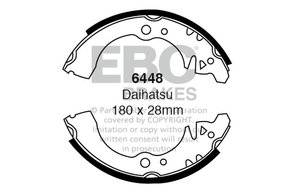 EBC Brake Shoe Replacement Set (6448)