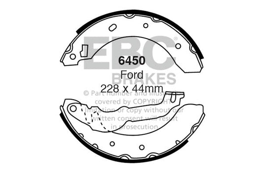 EBC Brake Shoe Replacement Set (6450)