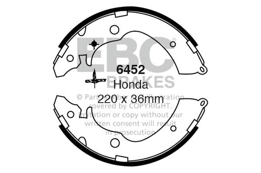EBC Brake Shoe Replacement Set (6452)