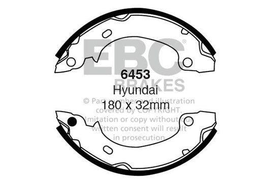 EBC Brake Shoe Replacement Set (6453)