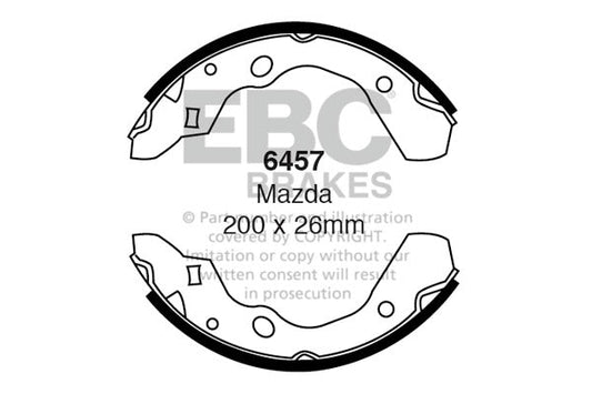 EBC Brake Shoe Replacement Set (6457)