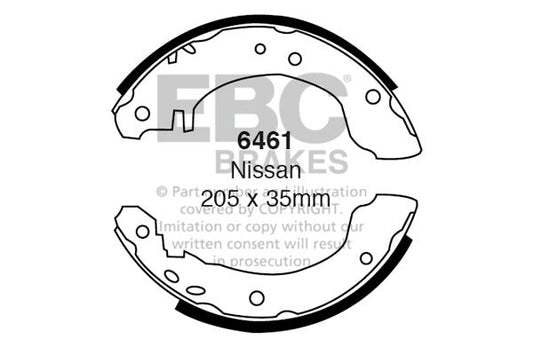 EBC Brake Shoe Replacement Set (6461)