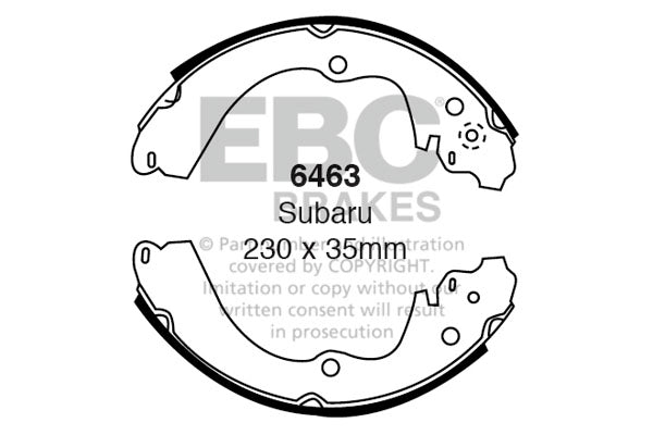 EBC Brake Shoe Replacement Set (6463)