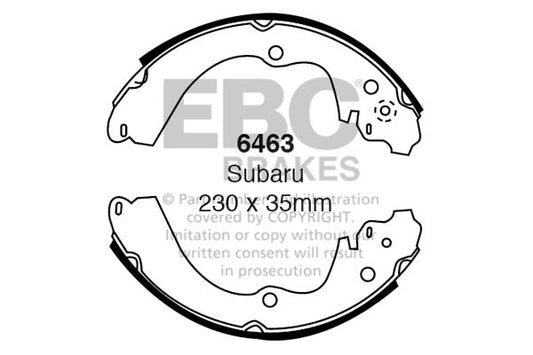 EBC Brake Shoe Replacement Set (6463)