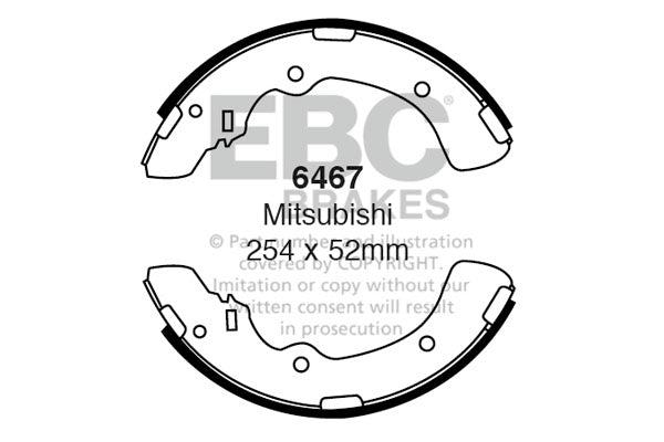EBC Brake Shoe Replacement Set (6467)
