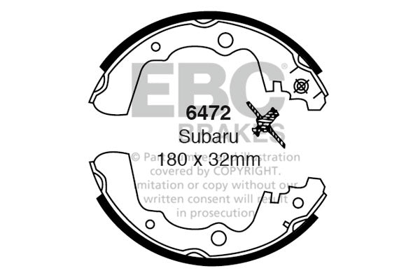 EBC Brake Shoe Replacement Set (6472)