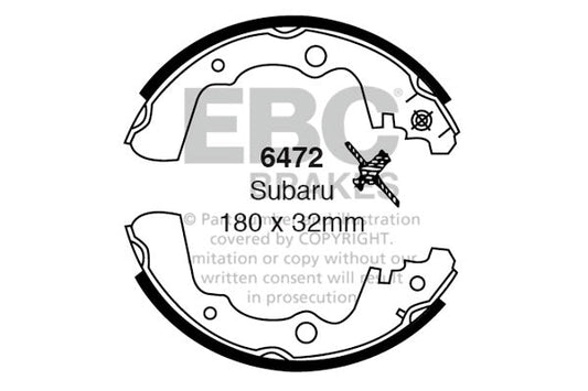 EBC Brake Shoe Replacement Set (6472)