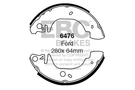 EBC Brake Shoe Replacement Set (6476)
