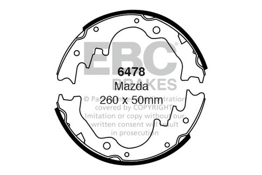 EBC Brake Shoe Replacement Set (6478)