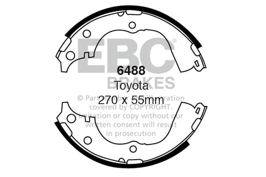 EBC Brake Shoe Replacement Set (6488)