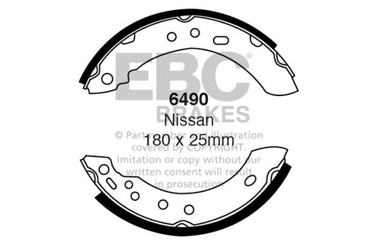 EBC Brake Shoe Replacement Set (6490)