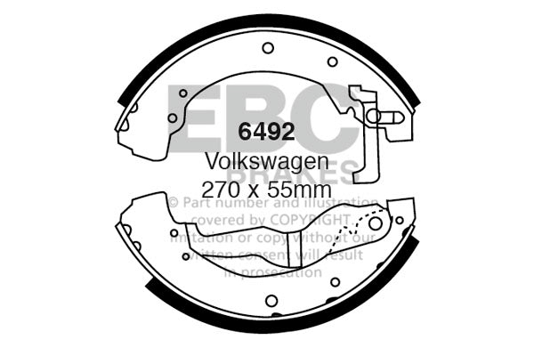 EBC Brake Shoe Replacement Set (6492)