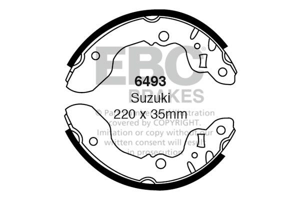 EBC Brake Shoe Replacement Set (6493)