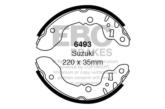 EBC Brake Shoe Replacement Set (6493)