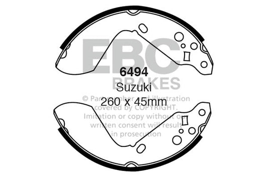 EBC Brake Shoe Replacement Set (6494)