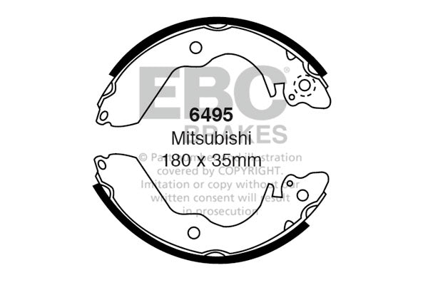 EBC Brake Shoe Replacement Set (6495)