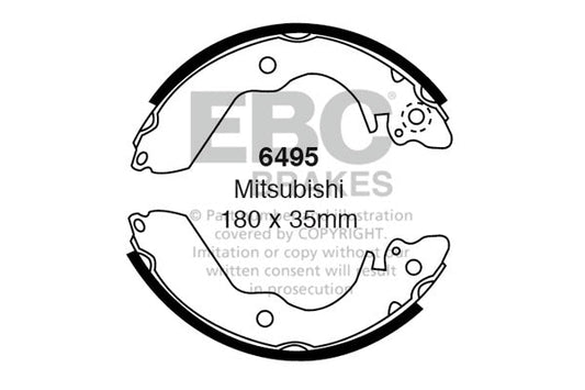 EBC Brake Shoe Replacement Set (6495)