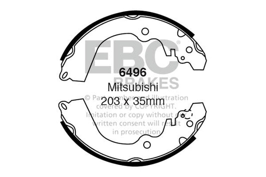 EBC Brake Shoe Replacement Set (6496)