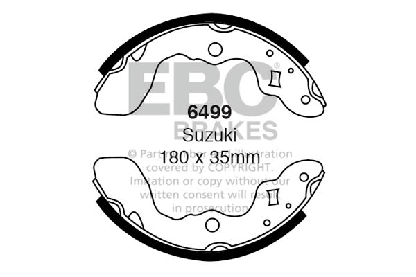 EBC Brake Shoe Replacement Set (6499)