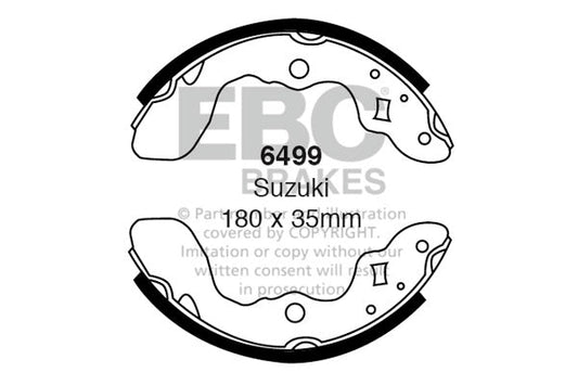EBC Brake Shoe Replacement Set (6499)